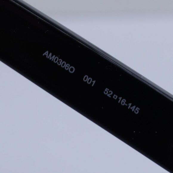 Alexander McQueen AM0306O 001 Square Eyeglasses 52mm - Black - Picture 8 of 9